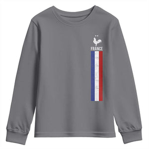 France Football Coq Soccer Throwback Jersey Style Youth Sweatshirt Vintage French Flag