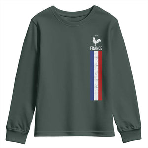 France Football Coq Soccer Throwback Jersey Style Youth Sweatshirt Vintage French Flag