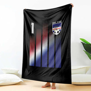 Cape Verde Flag Retro Sports Cabo Verdean Roots Throw Blanket