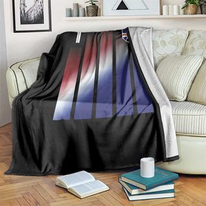 Cape Verde Flag Retro Sports Cabo Verdean Roots Throw Blanket