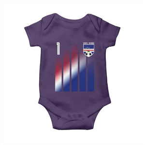 Cape Verde Flag Retro Sports Cabo Verdean Roots Baby Onesie
