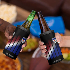 Cape Verde Flag Retro Sports Cabo Verdean Roots 4 in 1 Can Cooler Tumbler