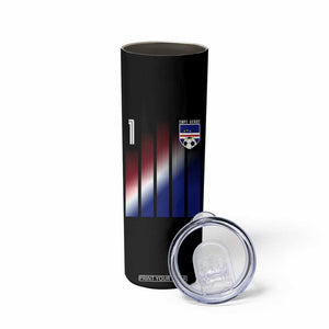 Cape Verde Flag Retro Sports Cabo Verdean Roots Skinny Tumbler