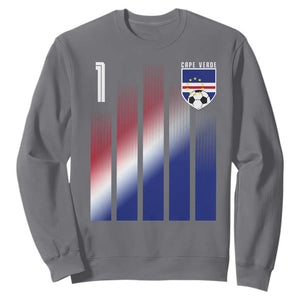 Cape Verde Flag Retro Sports Cabo Verdean Roots Sweatshirt