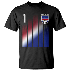 Cape Verde Flag Retro Sports Cabo Verdean Roots T Shirt
