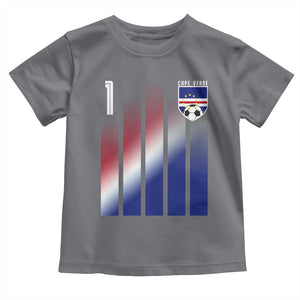 Cape Verde Flag Retro Sports Cabo Verdean Roots Toddler T Shirt