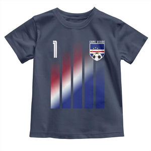 Cape Verde Flag Retro Sports Cabo Verdean Roots Toddler T Shirt
