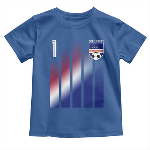 Cape Verde Flag Retro Sports Cabo Verdean Roots Toddler T Shirt