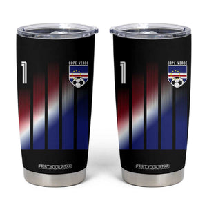 Cape Verde Flag Retro Sports Cabo Verdean Roots Tumbler Cup