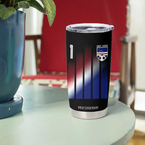 Cape Verde Flag Retro Sports Cabo Verdean Roots Tumbler Cup