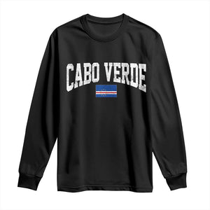 Cabo Verde Sports Throwback Long Sleeve Shirt Cape Verdean Pride Lovers
