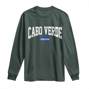 Cabo Verde Sports Throwback Long Sleeve Shirt Cape Verdean Pride Lovers