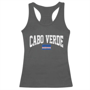 Cabo Verde Sports Throwback Racerback Tank Top Cape Verdean Pride Lovers