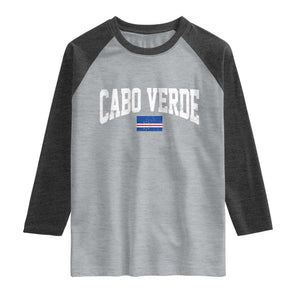 Cabo Verde Sports Throwback Raglan Shirt Cape Verdean Pride Lovers