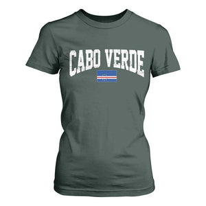 Cabo Verde Sports Throwback T Shirt For Women Cape Verdean Pride Lovers