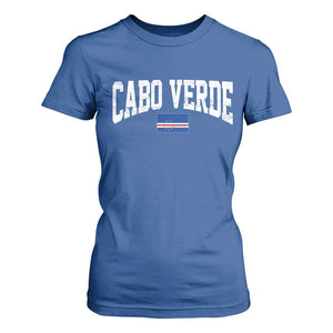 Cabo Verde Sports Throwback T Shirt For Women Cape Verdean Pride Lovers