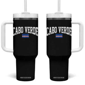 Cabo Verde Sports Throwback Tumbler With Handle Cape Verdean Pride Lovers