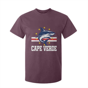 Vintage Cape Verde Shark Cabo Verdean Roots T Shirt For Kid
