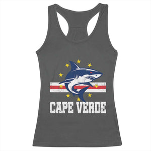 Vintage Cape Verde Shark Cabo Verdean Roots Racerback Tank Top