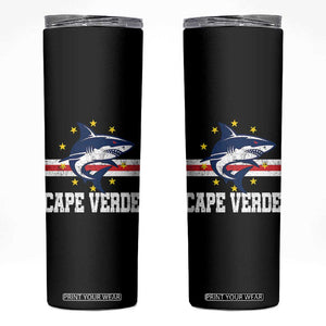 Vintage Cape Verde Shark Cabo Verdean Roots Skinny Tumbler