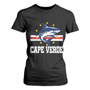 Vintage Cape Verde Shark Cabo Verdean Roots T Shirt For Women