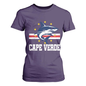 Vintage Cape Verde Shark Cabo Verdean Roots T Shirt For Women