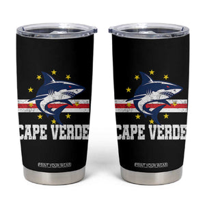 Vintage Cape Verde Shark Cabo Verdean Roots Tumbler Cup
