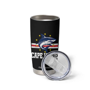 Vintage Cape Verde Shark Cabo Verdean Roots Tumbler Cup