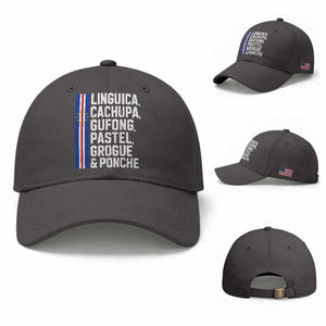 Cape Verde Cuisine Baseball Cap Linguica Cachupa Gufong Cabo Verde Heritage