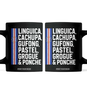 Cape Verde Cuisine Coffee Mug Linguica Cachupa Gufong Cabo Verde Heritage