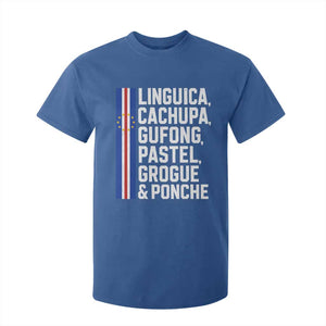Cape Verde Cuisine T Shirt For Kid Linguica Cachupa Gufong Cabo Verde Heritage
