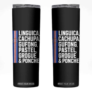 Cape Verde Cuisine Skinny Tumbler Linguica Cachupa Gufong Cabo Verde Heritage