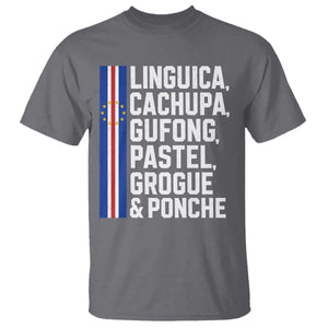 Cape Verde Cuisine T Shirt Linguica Cachupa Gufong Cabo Verde Heritage