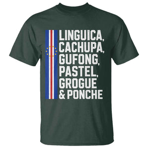 Cape Verde Cuisine T Shirt Linguica Cachupa Gufong Cabo Verde Heritage