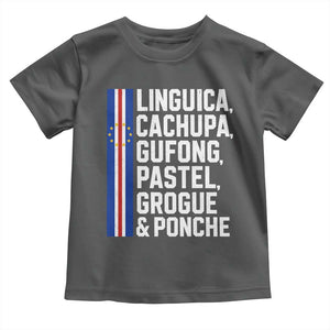 Cape Verde Cuisine Toddler T Shirt Linguica Cachupa Gufong Cabo Verde Heritage