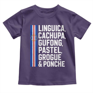 Cape Verde Cuisine Toddler T Shirt Linguica Cachupa Gufong Cabo Verde Heritage