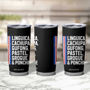 Cape Verde Cuisine Tumbler Cup Linguica Cachupa Gufong Cabo Verde Heritage