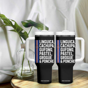 Cape Verde Cuisine Tumbler With Handle Linguica Cachupa Gufong Cabo Verde Heritage