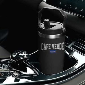 Cape Verde Sports Throwback Flip Straw Tumbler Cabo Verdean Pride