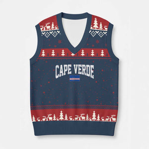 Cape Verde Sports Throwback V-Neck Knit Sweater Vest Cabo Verdean Pride