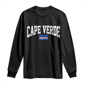 Cape Verde Sports Throwback Long Sleeve Shirt Cabo Verdean Pride