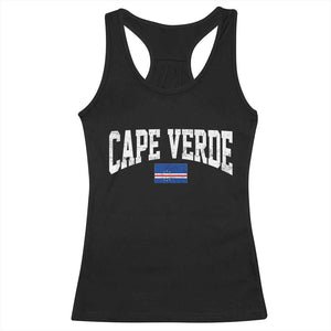 Cape Verde Sports Throwback Racerback Tank Top Cabo Verdean Pride