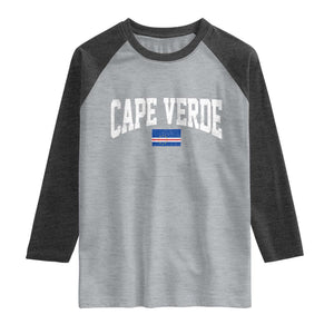Cape Verde Sports Throwback Raglan Shirt Cabo Verdean Pride
