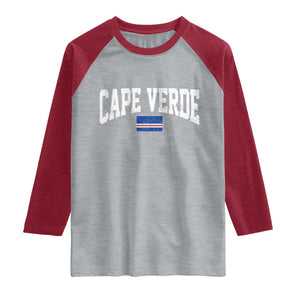 Cape Verde Sports Throwback Raglan Shirt Cabo Verdean Pride