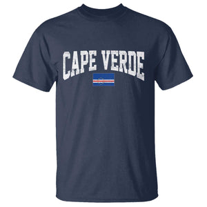 Cape Verde Sports Throwback T Shirt Cabo Verdean Pride