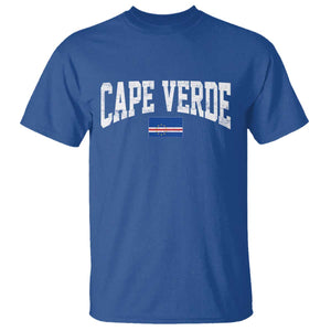 Cape Verde Sports Throwback T Shirt Cabo Verdean Pride