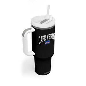 Cape Verde Sports Throwback Tumbler With Handle Cabo Verdean Pride