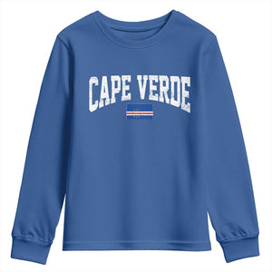 Cape Verde Sports Throwback Youth Sweatshirt Cabo Verdean Pride