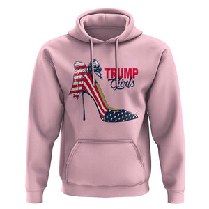 Trump Girl Hoodie High Heel Stilettos American Flag TS11 Light Pink Print Your Wear