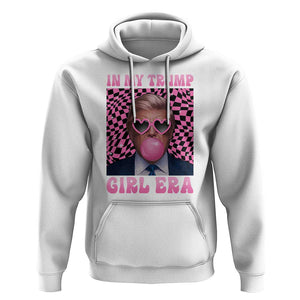 In My Trump Girl Era Hoodie Retro Groove Pink Bubble Gum Glasses TS11 White Print Your Wear